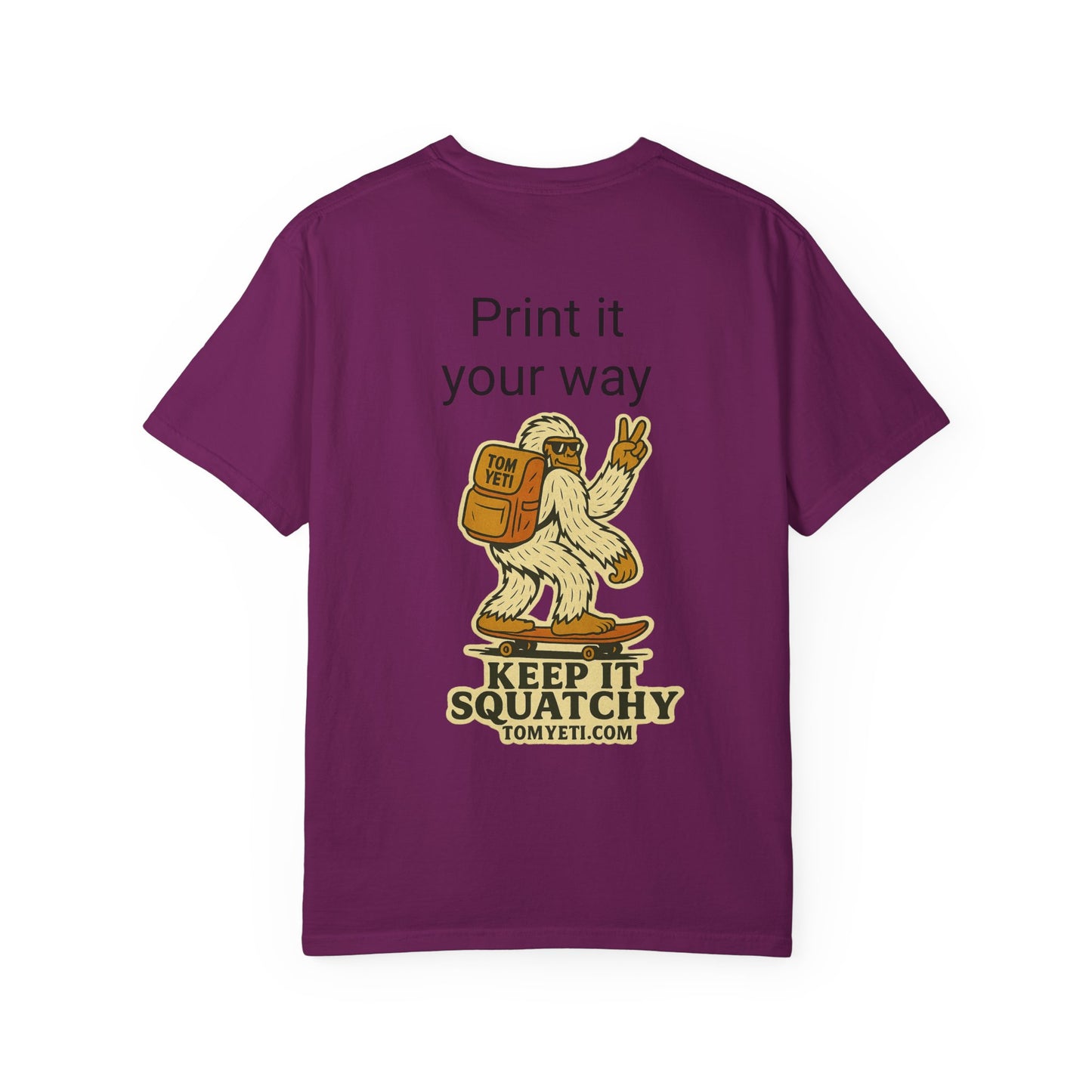 Personalize your own Tom Yeti T Shirt!
