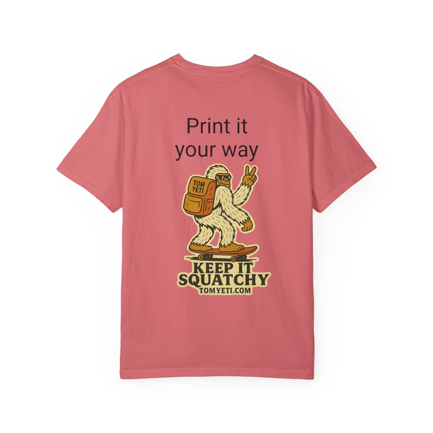 Personalize your own Tom Yeti T Shirt!