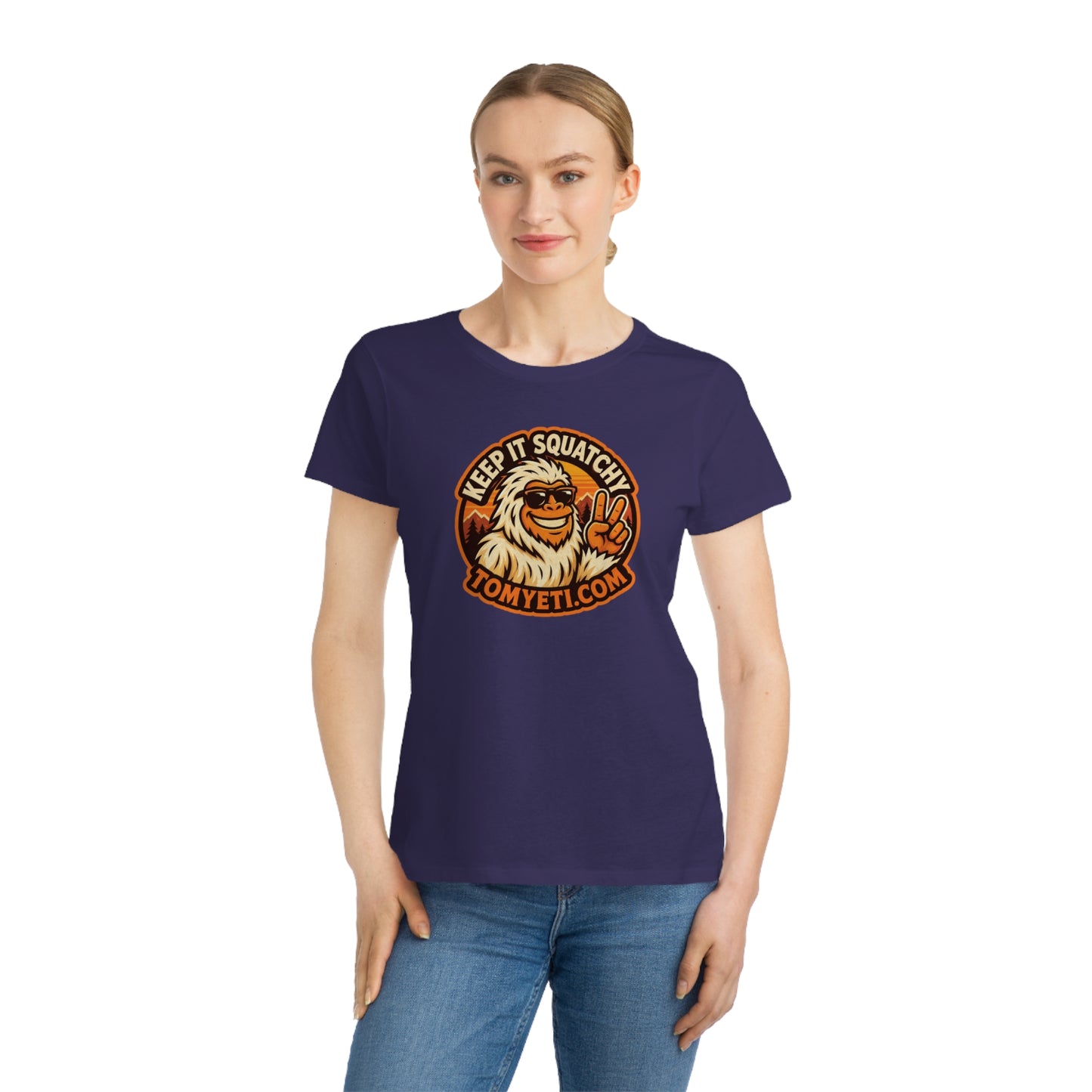 Keep It Squatchy Graphic T-Shirt — Organic Women's Classic Tee
