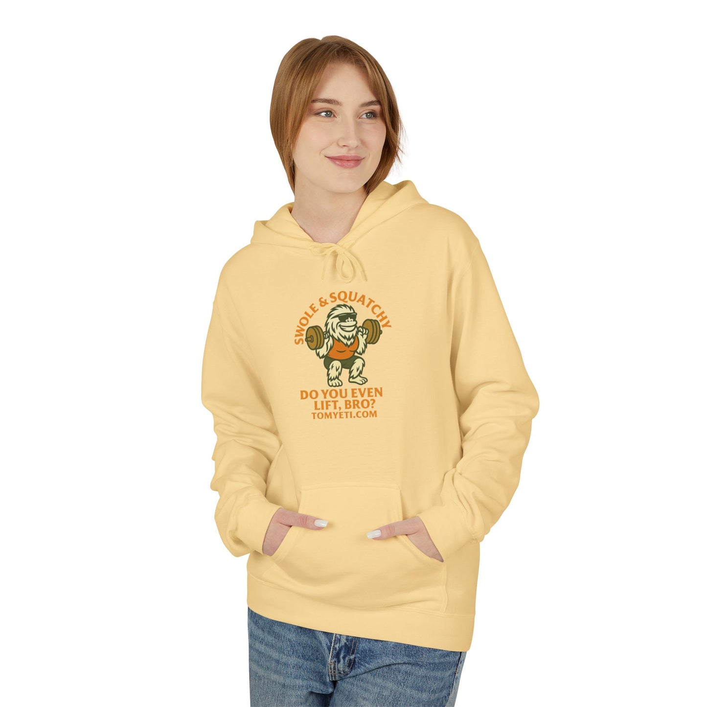 Tom Yeti Do You Even Lift Bro Swole & Squatchy Hoodie