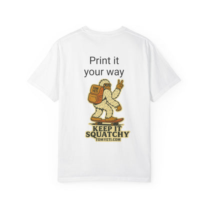 Personalize your own Tom Yeti T Shirt!