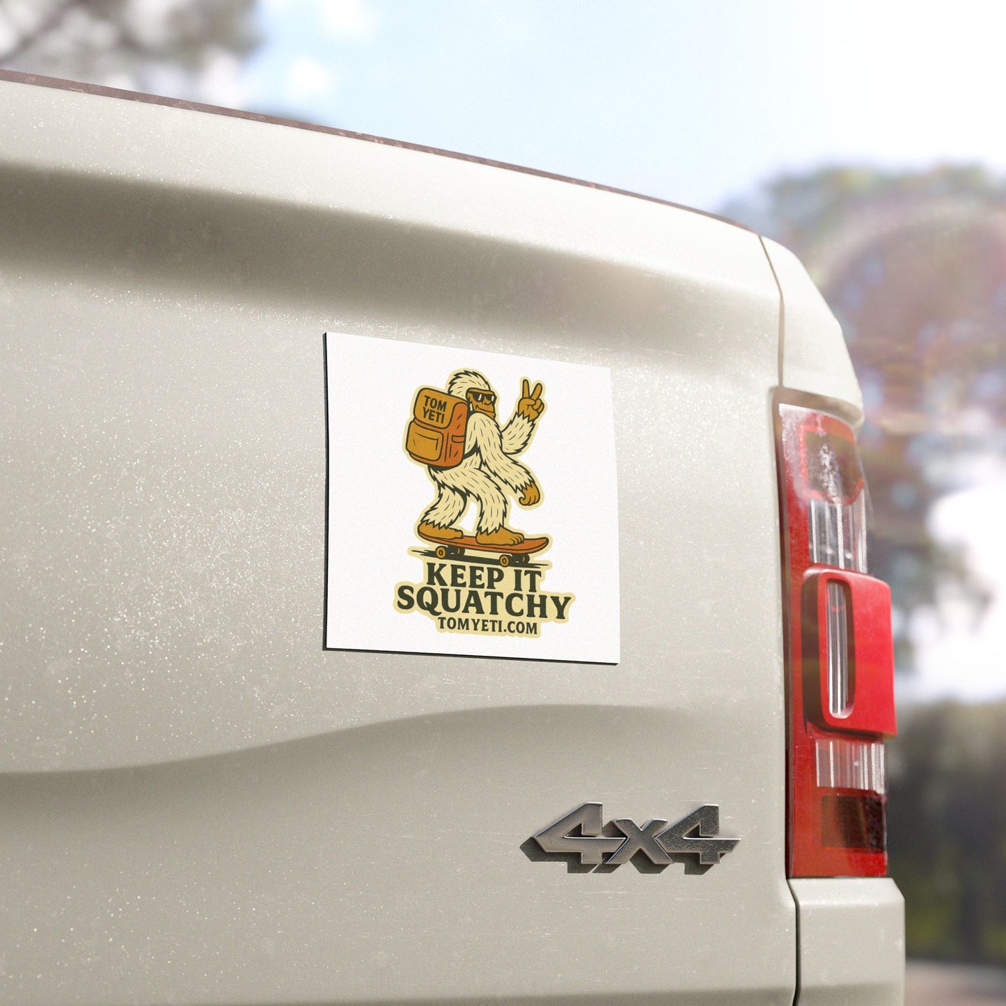 Tom Yeti Official Keep It Squatchy Car Magnet