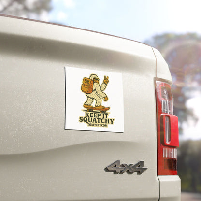 Tom Yeti Official Keep It Squatchy Car Magnet