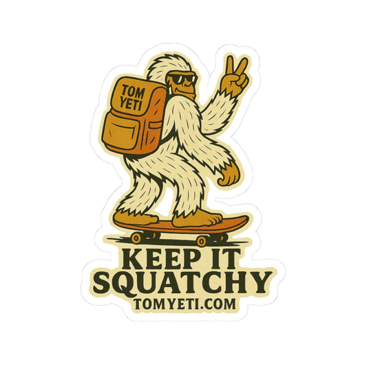 Tom Yeti Official Keep It Squatchy Stickers