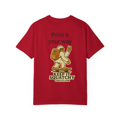 Personalize your own Tom Yeti T Shirt!