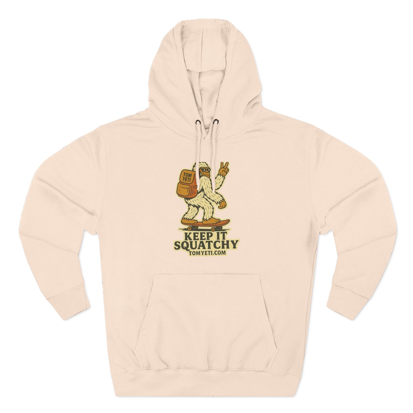 Tom Yeti Keep It Squatchy Hoodie, Cozy Fleece Comfort, Camping and Hiking Apparel