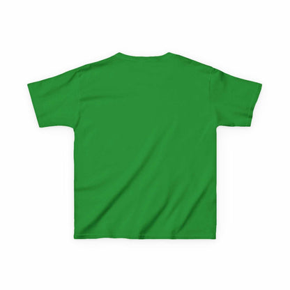 Tom Yeti Official Vitales kids green heavy cotton t-shirt back view