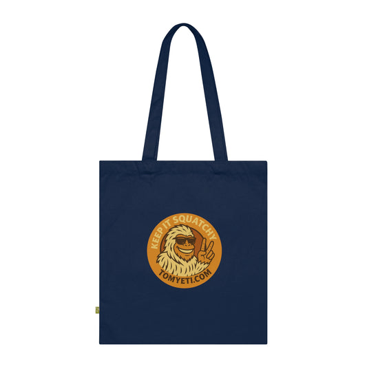 Tom Yeti Official Eco-Friendly Adventure Tote Bag - Perfect for Hiking, Beach Days, Shopping, Gifts, Festivals; Keep it Squatchy, Hike More Worry Less