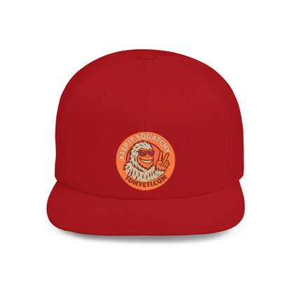 Flat Brim Hat - Tom Yeti Official Snapback Cap