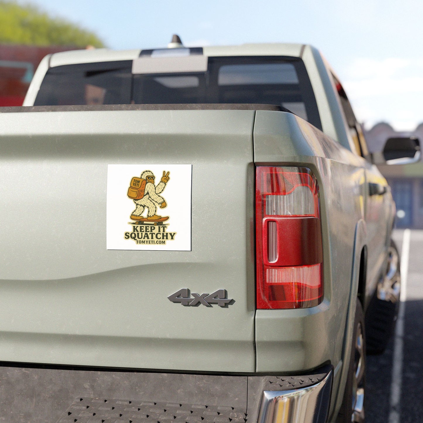 Tom Yeti Official Keep It Squatchy Car Magnet