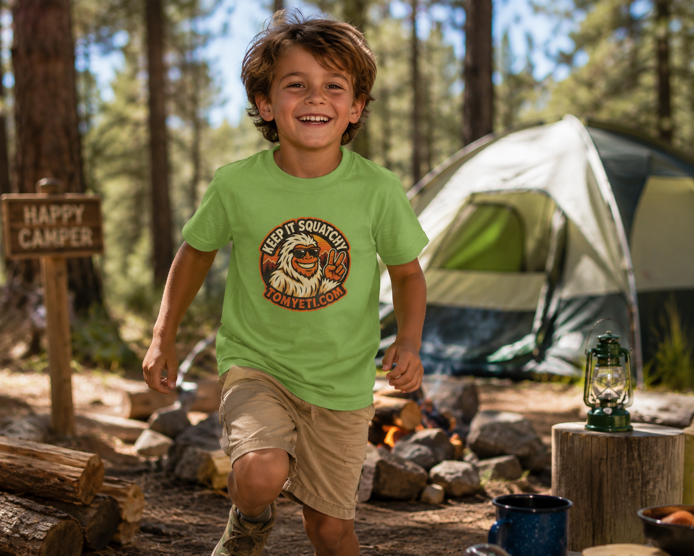 Kids "Extra Squatchy" T-Shirt — Fun Sasquatch Design for Kids