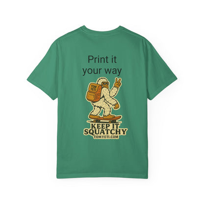 Personalize your own Tom Yeti T Shirt!