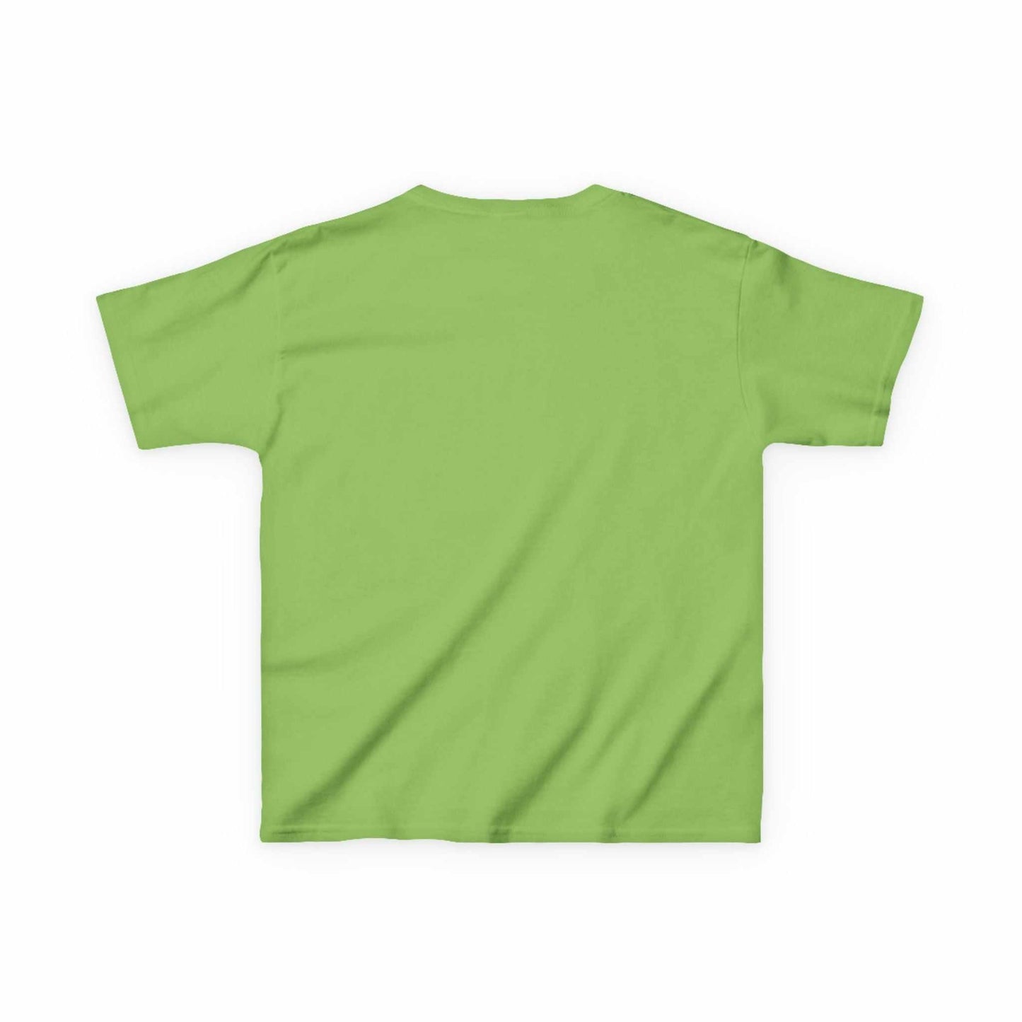 Tom Yeti Official Vitales kids heavy cotton green T-shirt back view