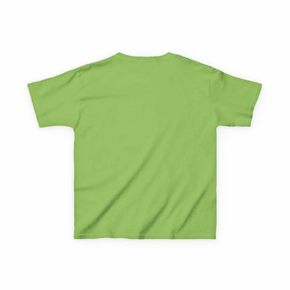 Tom Yeti Official Vitales kids heavy cotton green T-shirt back view