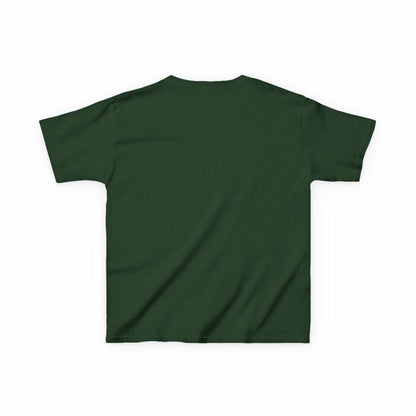Tom Yeti Official Vitales kids heavy cotton tee in green with durable cotton fabric and classic fit