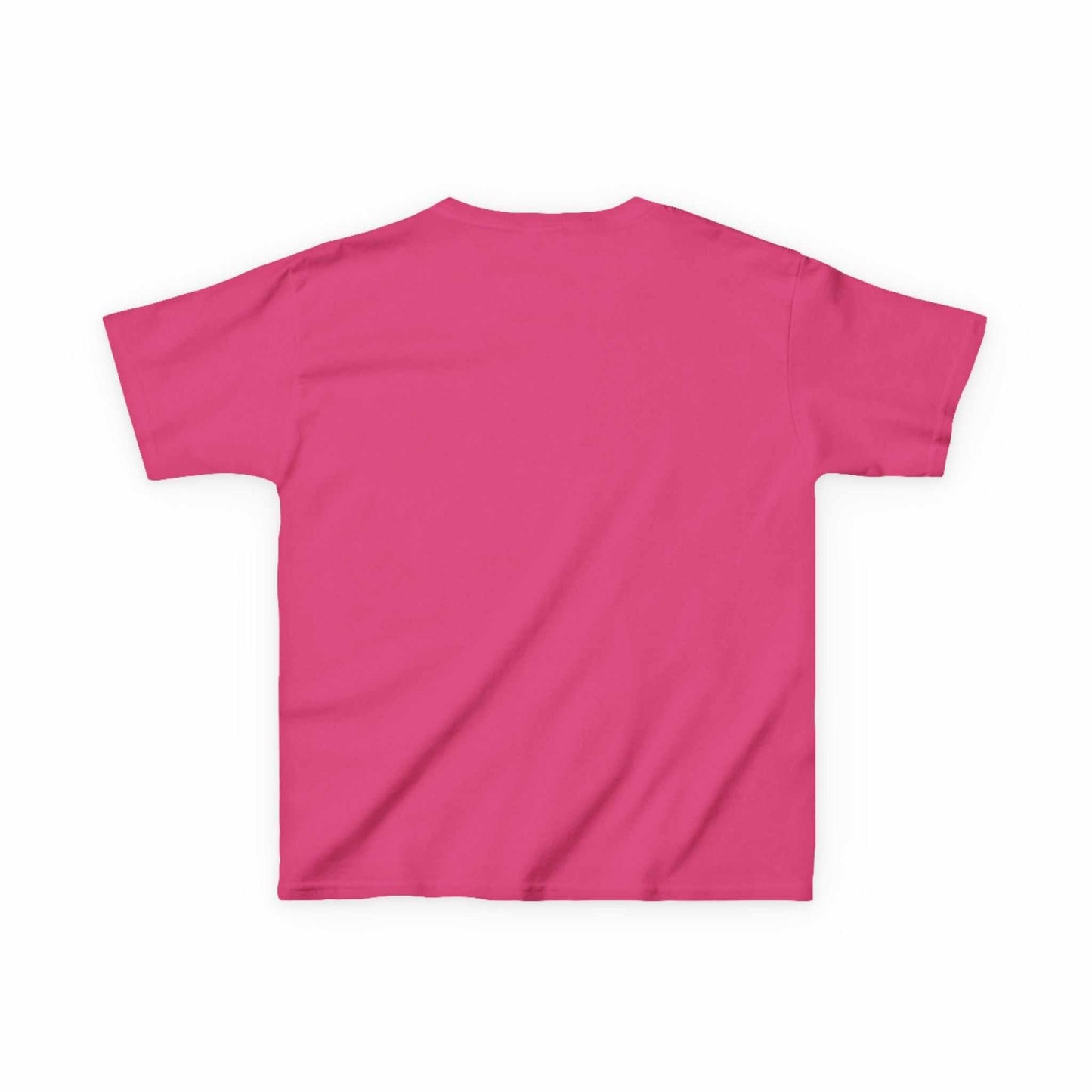 Tom Yeti Official Vitales kids heavy cotton pink t-shirt back view