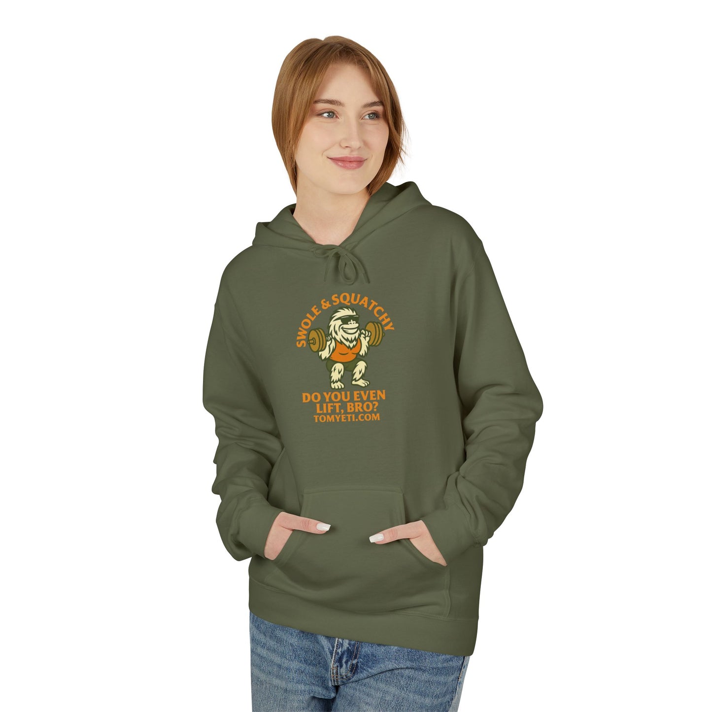 Tom Yeti Do You Even Lift Bro Swole & Squatchy Hoodie
