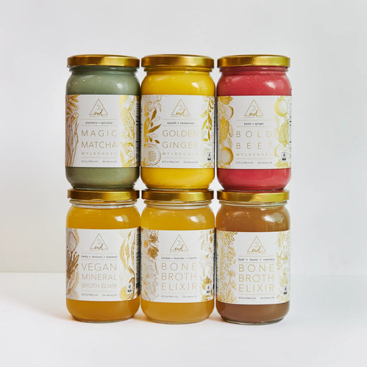 The OWL Reset organic cleanse program with broth elixirs and plant-based shakes for gut health