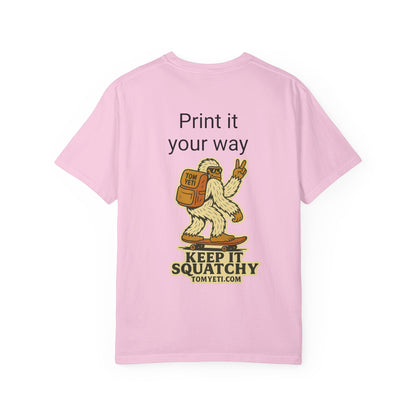 Personalize your own Tom Yeti T Shirt!