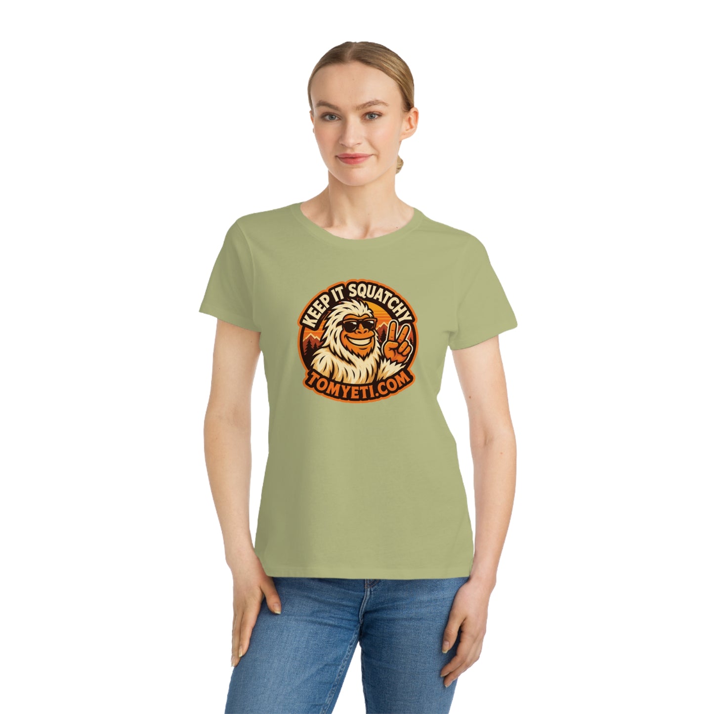 Keep It Squatchy Graphic T-Shirt — Organic Women's Classic Tee