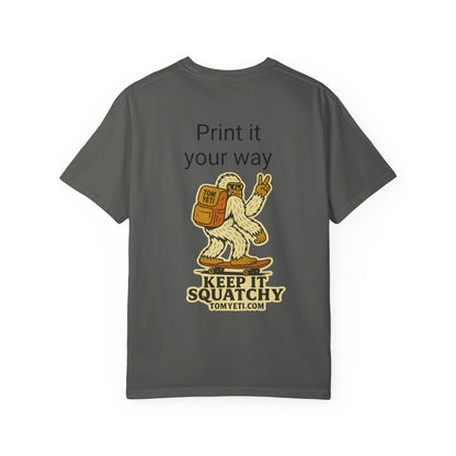 Personalize your own Tom Yeti T Shirt!