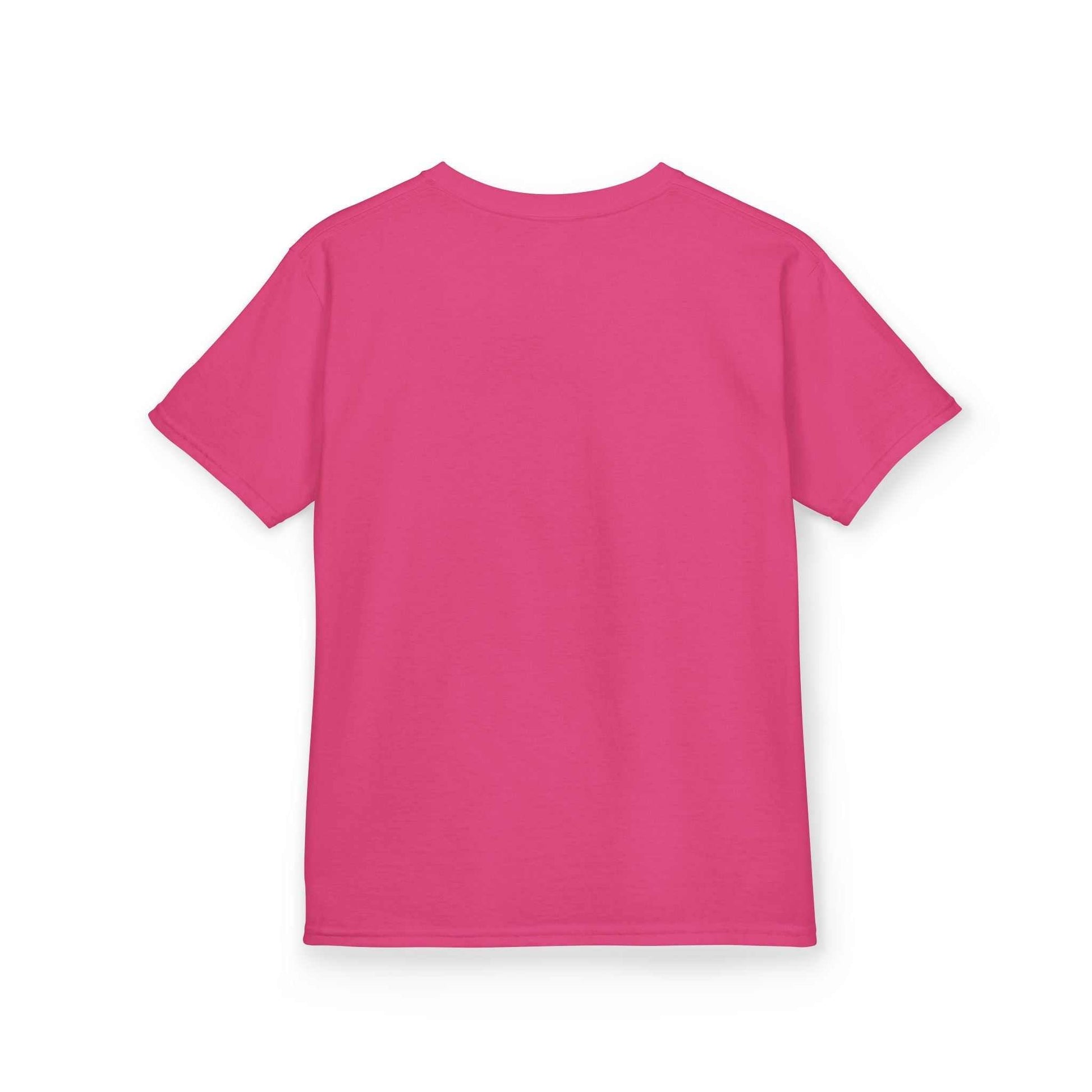 Tom Yeti Official Vitales kids heavy cotton pink t-shirt back view