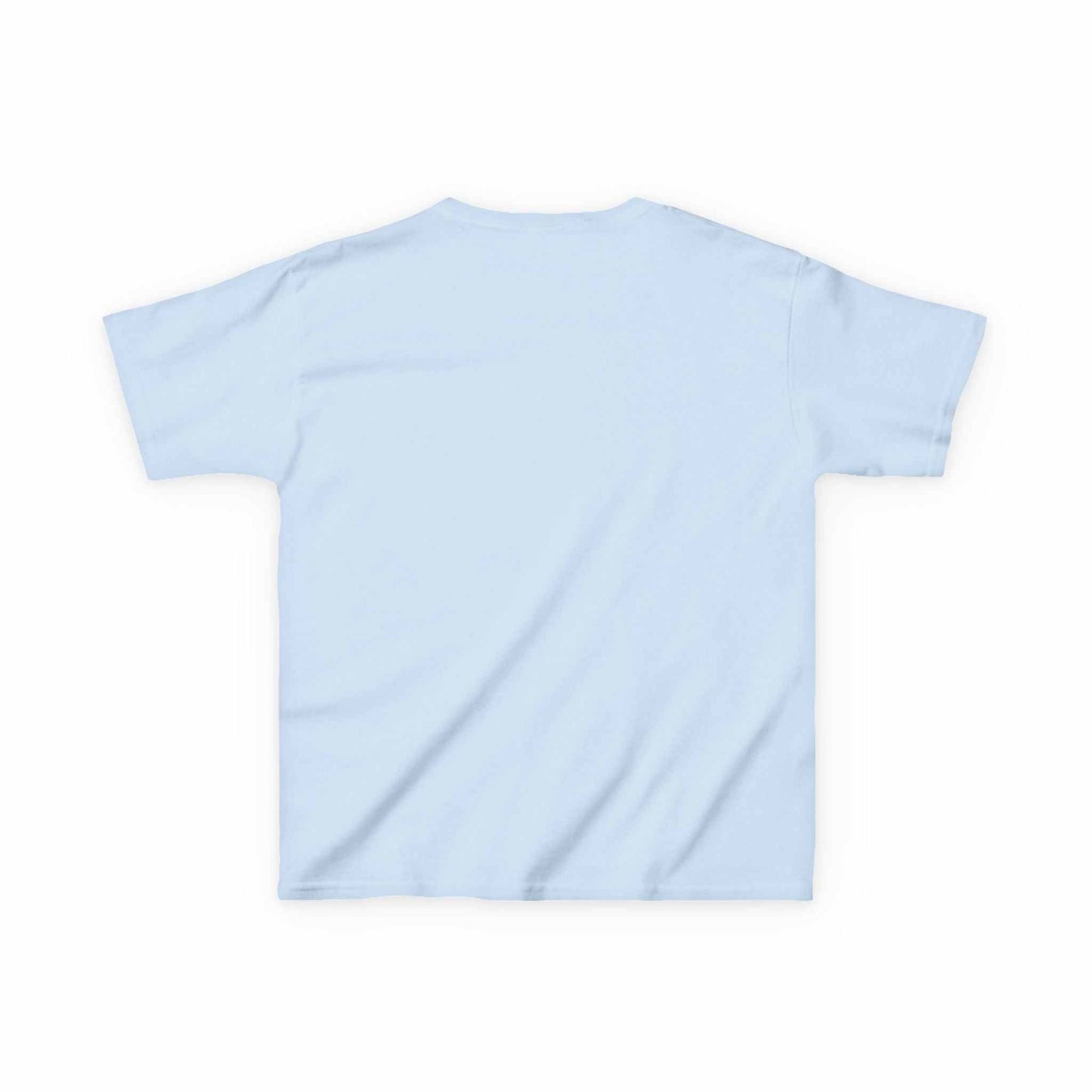 Tom Yeti Official Vitales kids light blue heavy cotton tee back view