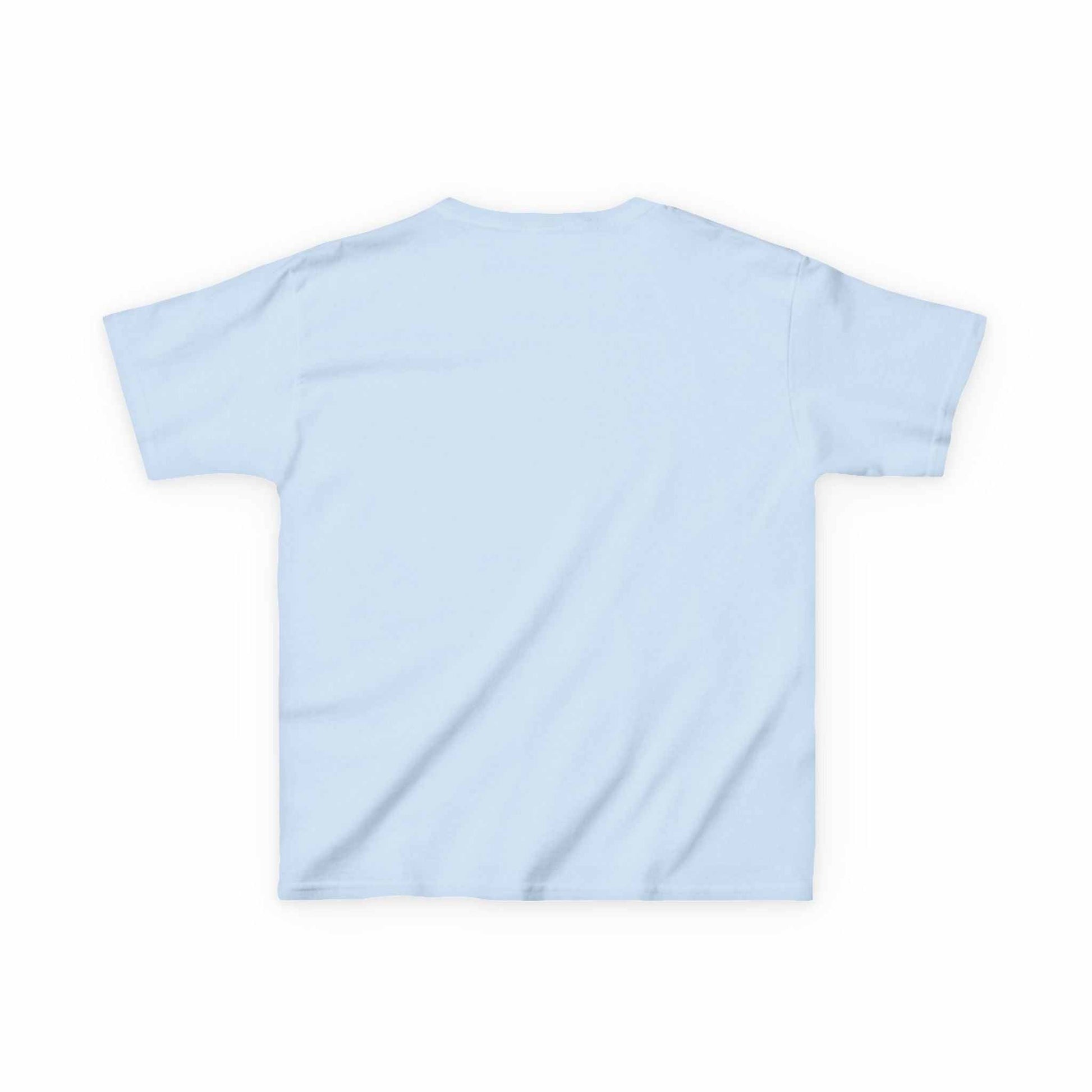 Tom Yeti Official Vitales kids light blue heavy cotton tee back view