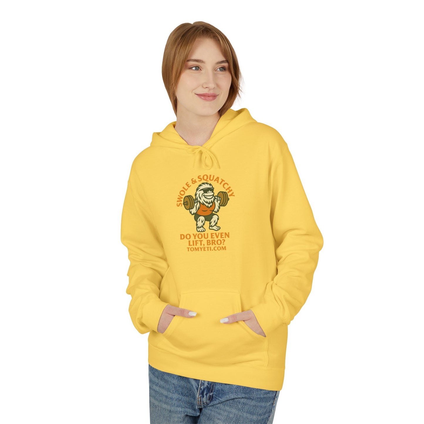 Tom Yeti Do You Even Lift Bro Swole & Squatchy Hoodie