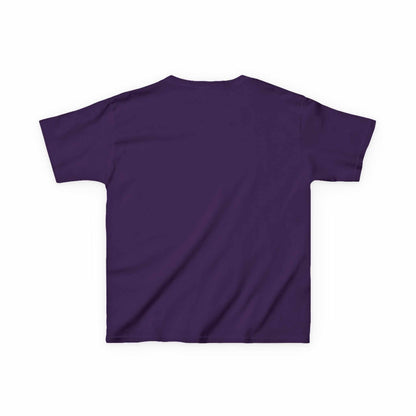 Tom Yeti Official Vitales kids heavy cotton purple t-shirt back view