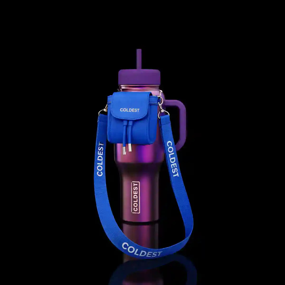 Mini backpack bundle with squeeze travel holder, key hanger, and mint pill box for on-the-go hydration and organization